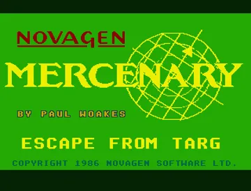 Mercenary - Escape from Targ & The Second City screen shot title